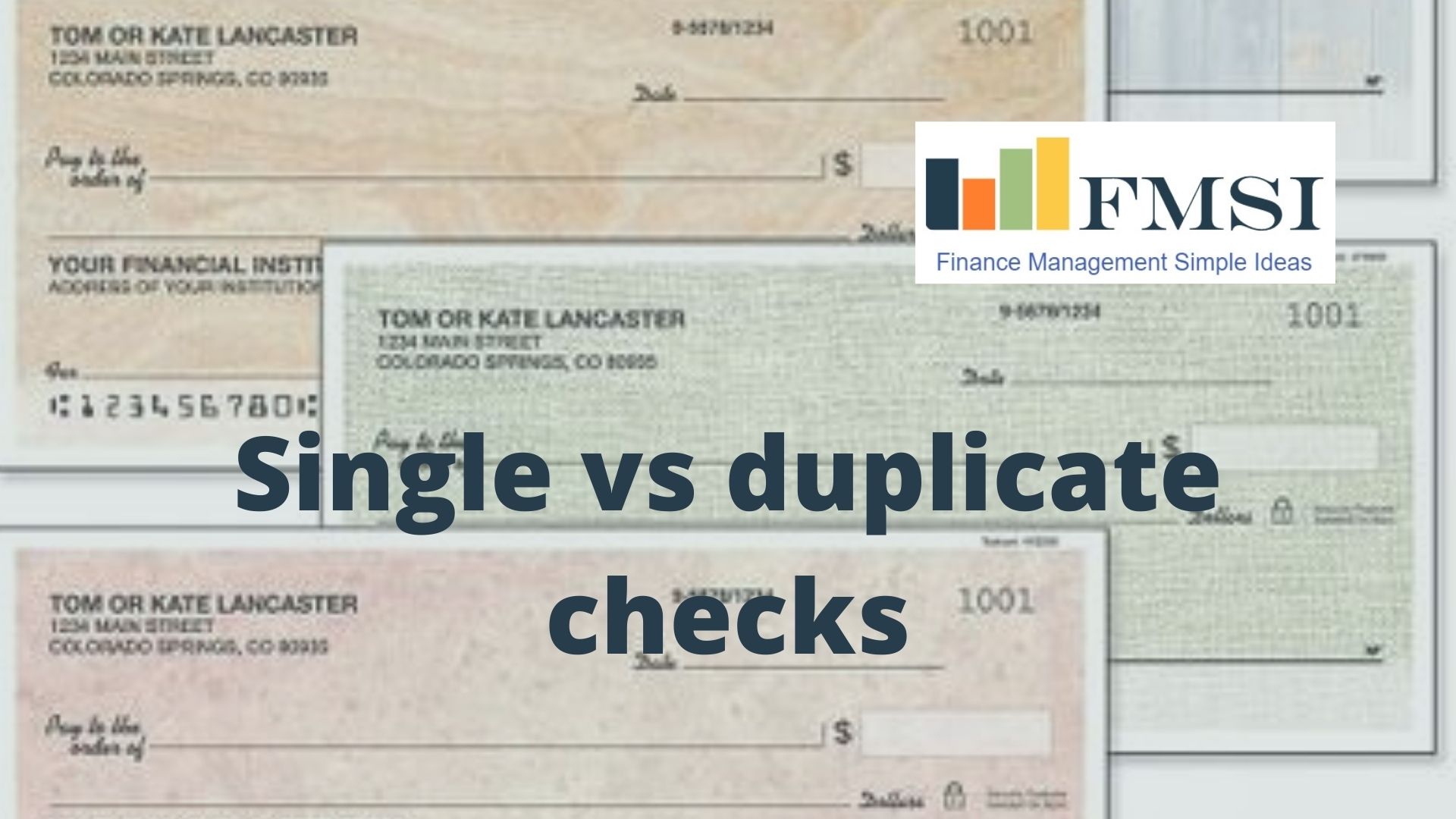 What Does Duplicate Mean When Ordering Checks