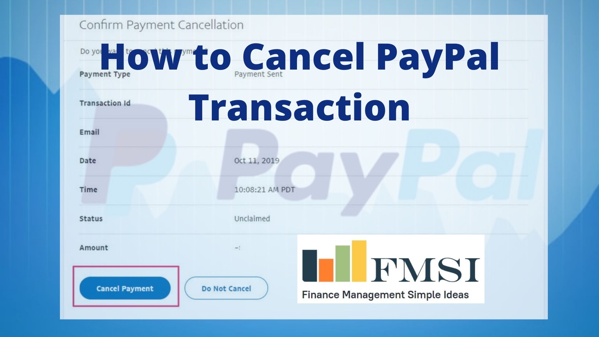 How To Cancel PayPal Transaction